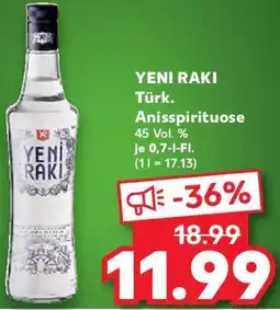 Kaufland YENI RAKI Türk. Anisspirituose Angebot