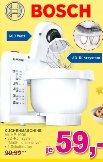 KODi Bosch Küchenmaschine MUMP 1000 Angebot