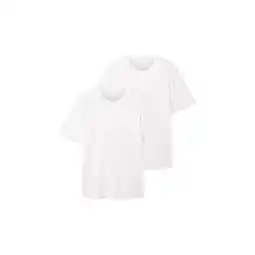 Netto Marken-Discount Tom Tailor T-Shirt Kurzarmshirt mit Rundhalsausschnitt, einfarbig im Doppelpack Angebot