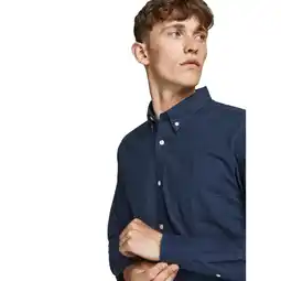 Netto Marken-Discount Jack & Jones Hemd BROOK Slimfit Langarmhemd mit Button-Down-Kragen Angebot