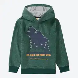 NKD Kinder-Jungen-Fleece-Hoodie mit Wolfs-Aufdruck Angebot