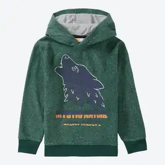 NKD Kinder-Jungen-Fleece-Hoodie mit Wolfs-Aufdruck Angebot