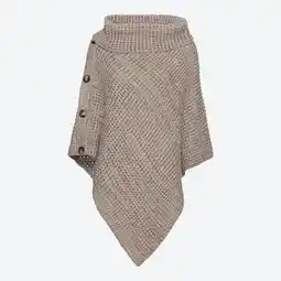 NKD Damen-Strick-Poncho mit dekorativen Knöpfen Angebot