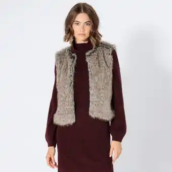 NKD Damen-Outdoor-Weste mit zweifarbigem Kunstfell Angebot