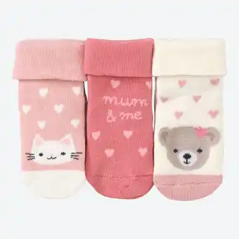 NKD Baby-Mädchen-Frotteesocken mit Tier-Motiven, 3er-Pack Angebot