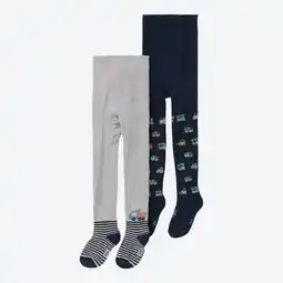 NKD Baby-Jungen-Strickstrumpfhose mit Fahrzeug-Motiv, 2er-Pack Angebot