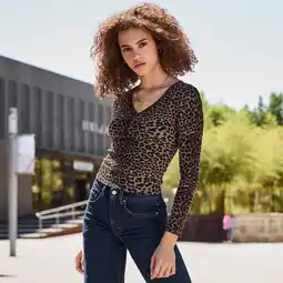 NKD Damen-Langarmshirt mit Knopfreihe Angebot