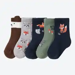NKD Baby-Jungen-Socken mit Waldtier-Motiven, 5er-Pack Angebot