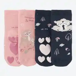 NKD Baby-Mädchen-ABS-Socken mit Reh-Motiven, 2er-Pack Angebot