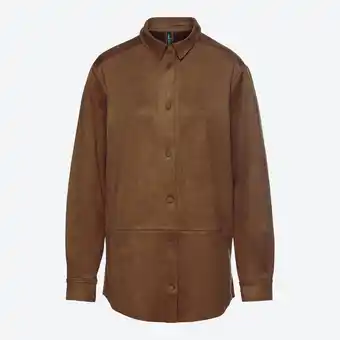 NKD Damen-Suede-Bluse mit Knopfleiste Angebot