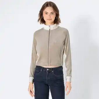 NKD Damen-Flausch-Sweatjacke mit Stickerei Angebot