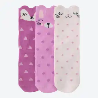NKD Kinder-Socken mit Tiergesichtern, 3er-Pack Angebot