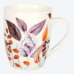 NKD Becher mit Blättermotiv, ca. 350ml Angebot