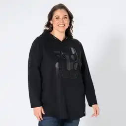 NKD Damen-Hoodie mit platziertem Druck, große Größen Angebot