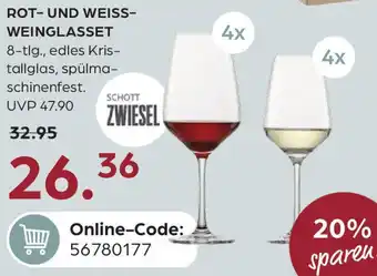 Möbel Buss Schott zwiesel rot- und weissweinglasset Angebot