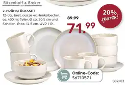Möbel Buss Ritzenhoff & Breker Frühstücksset Angebot