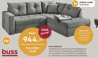 Möbel Buss Polsterecke Angebot