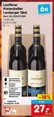 Netto Marken-Discount Lauffener Katzenbeißer Lemberger QbA Angebot