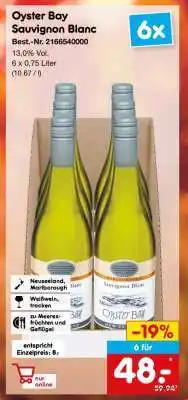 Netto Marken-Discount Oyster Bay Sauvignon Blanc Angebot