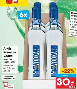 Netto Marken-Discount Arktis Premium Vodka Angebot