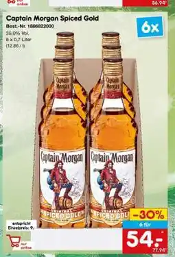 Netto Marken-Discount Captain Morgan Spiced Gold Angebot