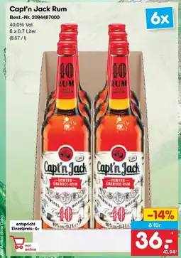 Netto Marken-Discount Capt'n Jack Rum Angebot