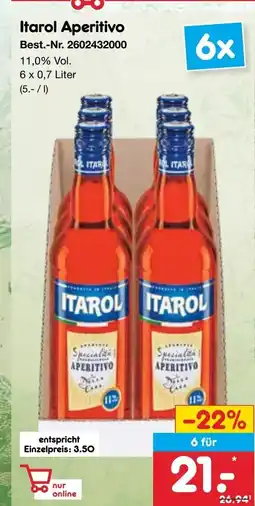 Netto Marken-Discount Itarol Aperitivo Angebot