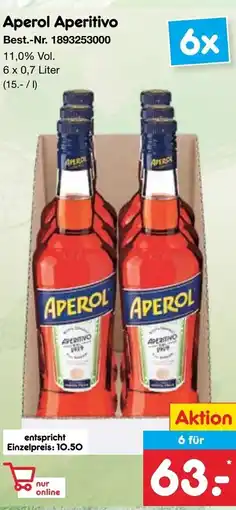 Netto Marken-Discount Aperol Aperitivo Angebot