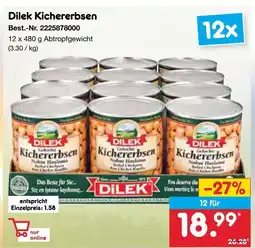 Netto Marken-Discount Dilek Kichererbsen Angebot