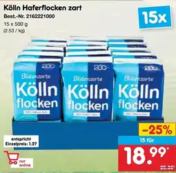 Netto Marken-Discount Kölln Haferflocken zart Angebot