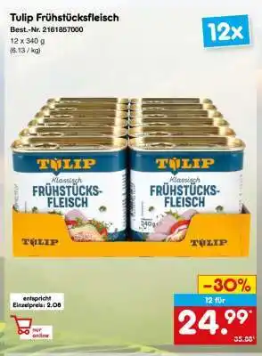 Netto Marken-Discount Tulip Frühstücksfleisch Angebot