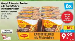 Netto Marken-Discount Maggi 5 Minuten Terrine, z.B. Kartoffelbrei mit Röstzwiebeln Angebot