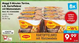 Netto Marken-Discount Maggi 5 Minuten Terrine, z.B. Kartoffelbrei mit Röstzwiebeln Angebot