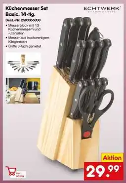 Netto Marken-Discount Küchenmesser Set Basic, 14-tlg Angebot