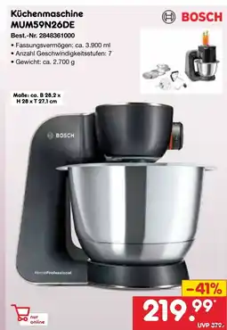 Netto Marken-Discount BOSCH Küchenmaschine MUM59N26DE Angebot