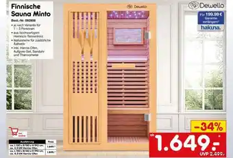 Netto Marken-Discount Dewello Finnische Sauna Minto Angebot