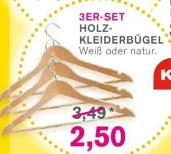 KODi 3er Set Holz Kleiderbügel Angebot