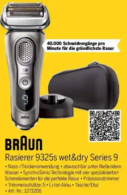 MEDIMAX BRAUN Rasierer 9325s wet&dry Series 9 Angebot