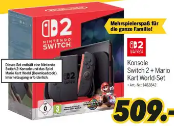 MEDIMAX NINTENDO Konsole Switch 2+ Mario Kart World-Set Angebot