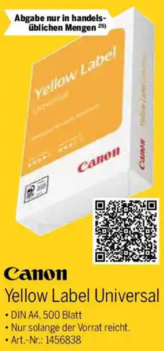 MEDIMAX Canon Yellow Label Universal Angebot