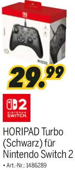 MEDIMAX HORIPAD Turbo (Schwarz) für Nintendo Switch 2 Angebot