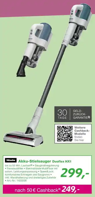 EP Miele Akku-Stielsauger Duoflex HX1 Angebot