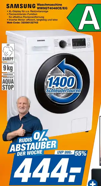 expert Techno Land SAMSUNG Waschmaschine WW9QT4048CE/EG Angebot