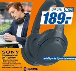 expert Techno Land SONY Bügelkopfhörer WH-1000XM4 Angebot