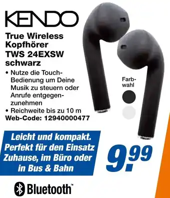 expert Techno Land KENDO True Wireless Kopfhörer TWS 24EXSW schwarz Angebot
