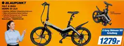 expert Techno Land BLAUPUNKT FALT E-BIKE HENRI 20 Zoll Angebot