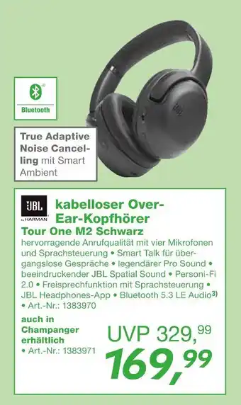 EP Jbl kabelloser over-ear-kopfhörer tour one m2 schwarz Angebot