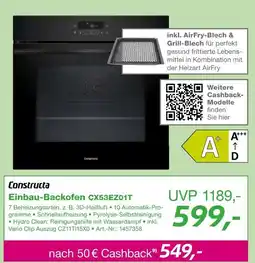EP Constructa einbau-backofen cx53ez01t Angebot