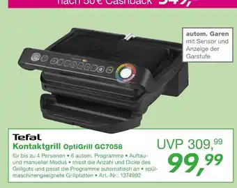 EP Tefal kontaktgrill optigrill gc7058 Angebot