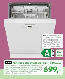 EP Miele unterbau-geschirrspüler g 5611 scu active Angebot